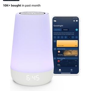 Hatch Smart Sleep Aid Device, White Noise and Light - White with charging base